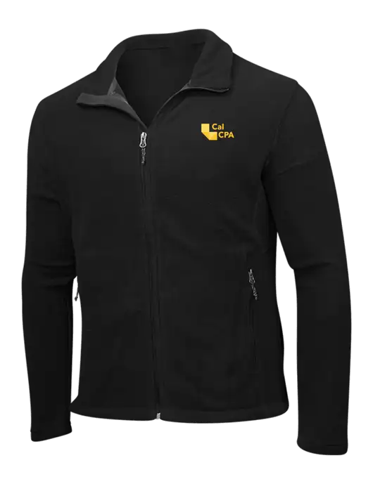 Black Fleece Jacket w/CalCPA Logo