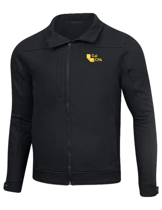 Cornerstone Charcoal Duck Bonded Soft Shell Jacket w/CalCPA Logo