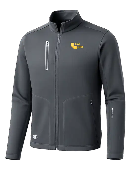 OGIO Dark Grey Endurance Fulcrum Full-Zip w/CalCPA Logo