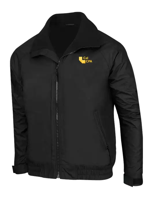 True Black/True Black Classic Competitor Jacket w/CalCPA Logo