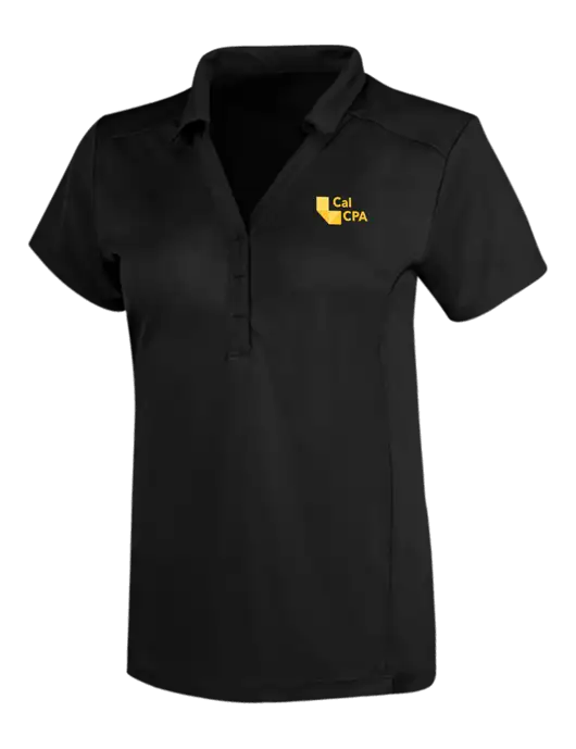 OGIO Blacktop Womens Framework Polo w/CalCPA Logo