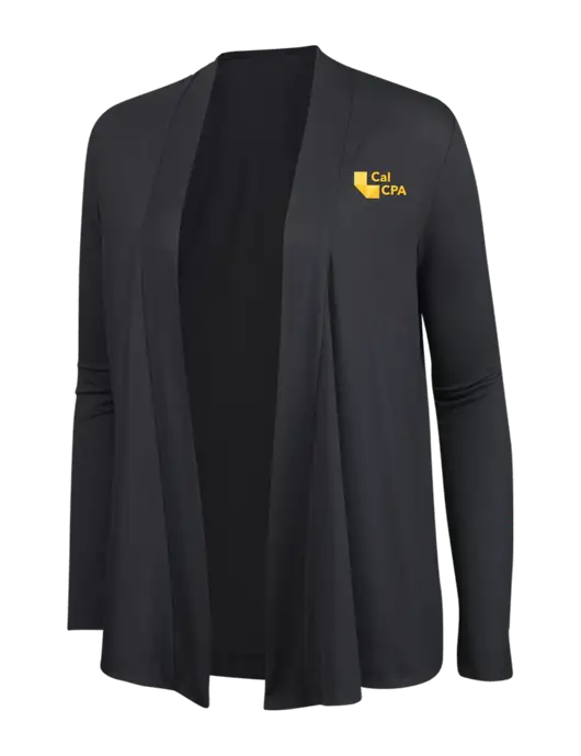 Smoke Grey Womens Concept Cardigan w/CalCPA Logo