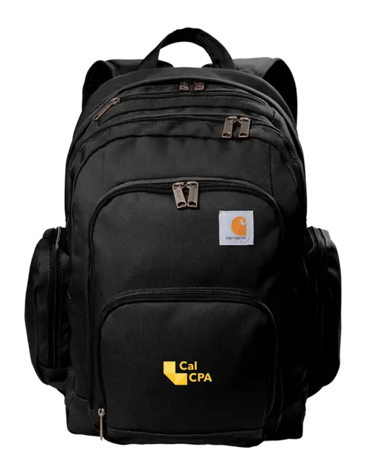 Carhartt Black Foundry Series Pro Backpack w/CalCPA Logo