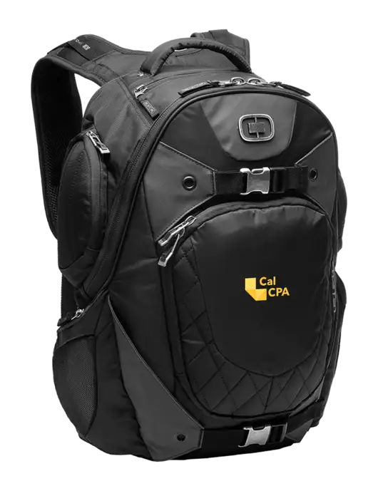 OGIO Black Squadron Pack w/CalCPA Logo
