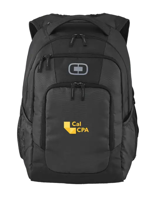 OGIO Diesel Grey Logan Laptop Backpack
 w/CalCPA Logo
