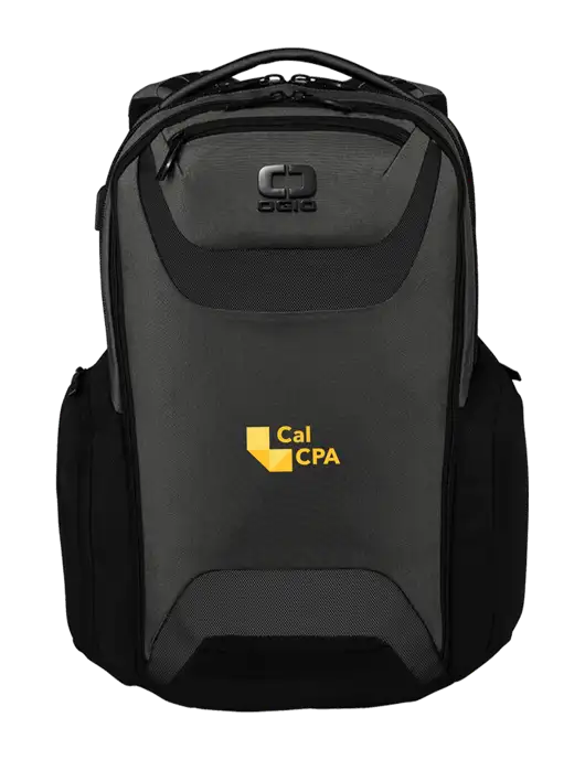 OGIO Tarmac Charcoal Connected Pack w/CalCPA Logo