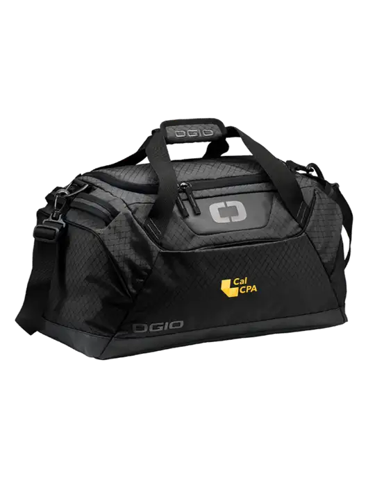 OGIO Black Catalyst Duffle
 w/CalCPA Logo