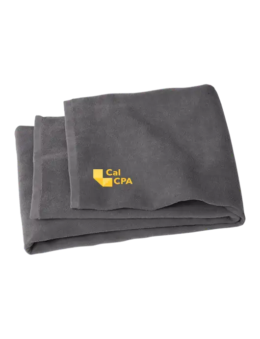 Graphite Beach Towel w/CalCPA Logo