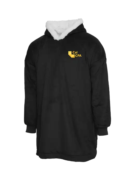 Wearable Lodge Black Blanket w/CalCPA Logo