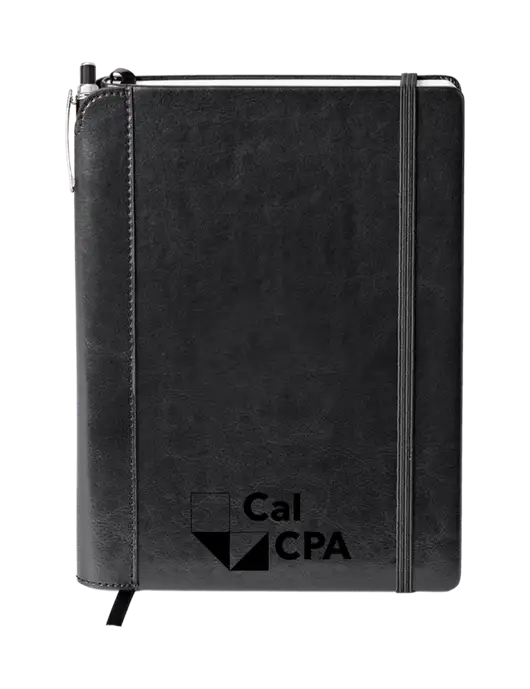 Fabrizio Black Journal 6.375 x 8.375 Combo w/CalCPA Logo