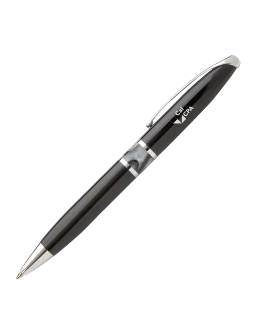 Illusion Black Pen - Black Ink w/CalCPA Logo