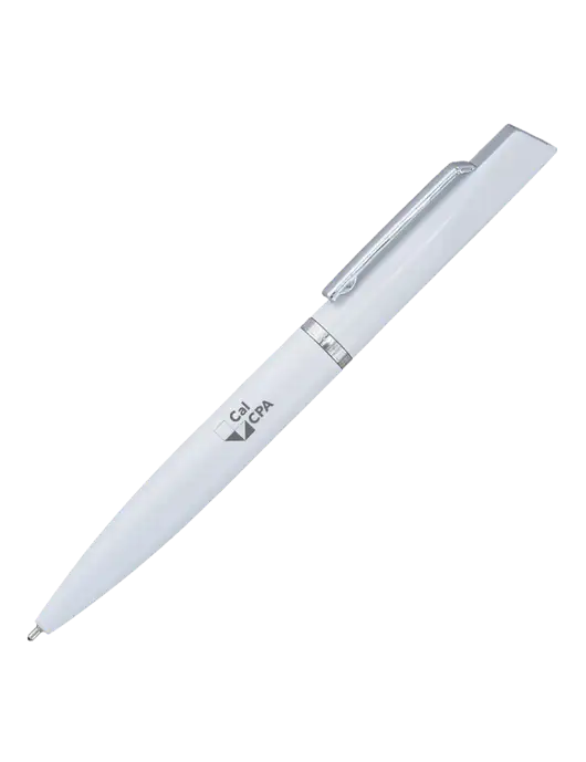 Santos White Pen - Black Ink w/CalCPA Logo