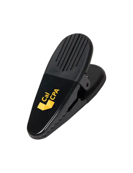 Magnetic Black Power Clip w/CalCPA Logo