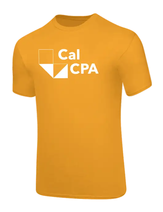 Core Blend Yellow Gold T-Shirt w/CalCPA Logo