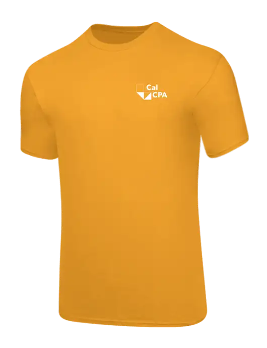 Core Blend Yellow Gold T-Shirt w/CalCPA Logo