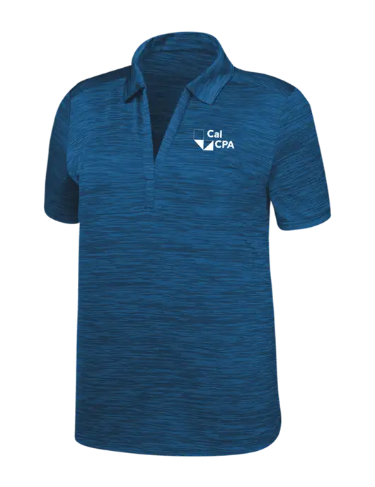 Callaway Womens Medium Slate Blue Broken Stripe w/CalCPA Logo