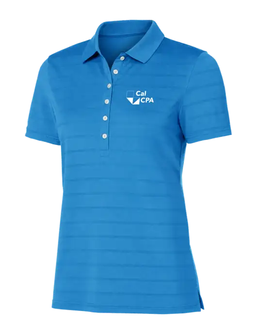 Callaway Womens Royal Blue Ventilated Polo w/CalCPA Logo