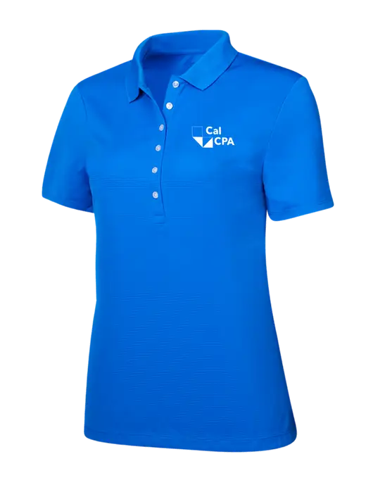 Callaway Womens Ottoman Royal Blue Polo w/CalCPA Logo